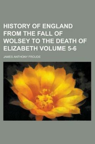 Cover of History of England from the Fall of Wolsey to the Death of Elizabeth Volume 5-6