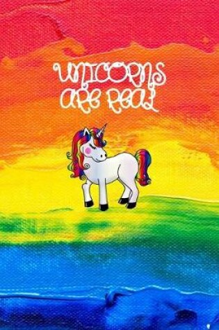 Cover of Composition notebook - Unicorns are real - College ruled lined pages notebook