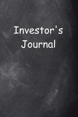 Book cover for Investor's Journal Chalkboard Design