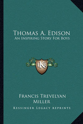 Book cover for Thomas A. Edison