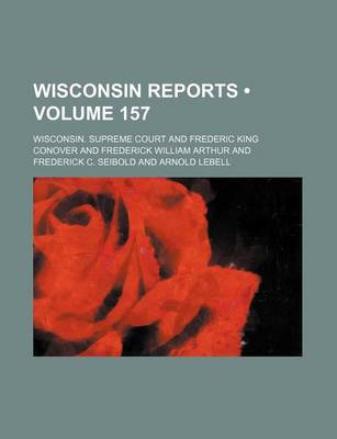 Book cover for Wisconsin Reports (Volume 157)