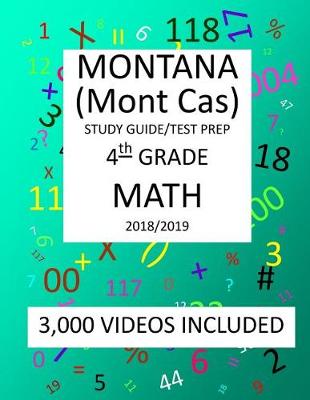 Book cover for 4th Grade MONTANA Mont Cas, 2019 MATH, Test Prep