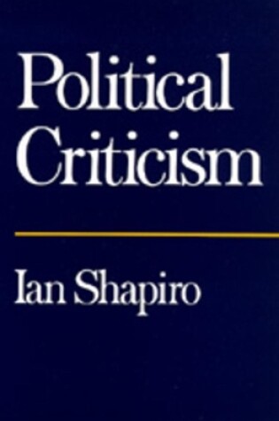 Cover of Political Criticism