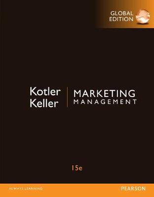 Book cover for Marketing Management with MyMarketingLab, Global Edition