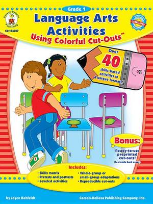 Book cover for Language Arts Activities Using Colorful Cut-Outs, Grade 1