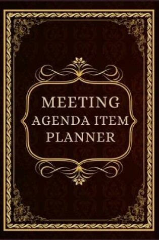 Cover of Meeting Agenda Item Planner