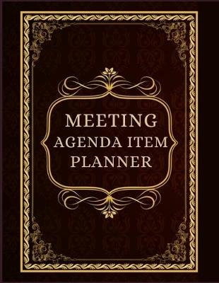 Book cover for Meeting Agenda Item Planner