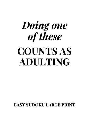 Book cover for Doing One of These Counts as Adulting