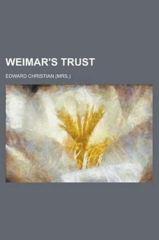 Cover of Weimar's Trust