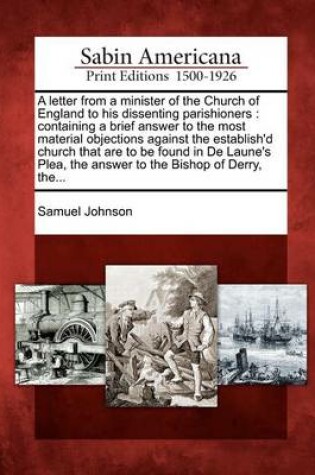 Cover of A Letter from a Minister of the Church of England to His Dissenting Parishioners