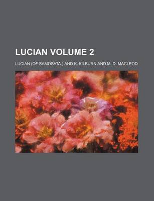 Book cover for Lucian Volume 2