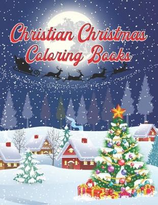 Book cover for Christian Christmas Coloring Books