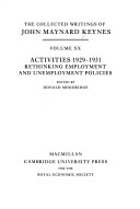 Cover of The Activities 1929-1931
