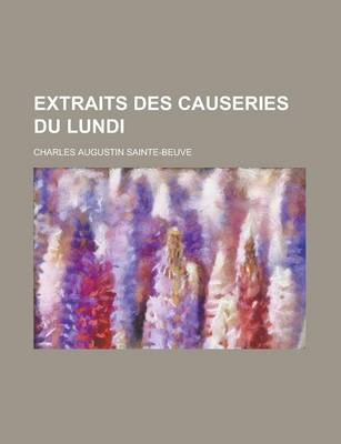 Book cover for Extraits Des Causeries Du Lundi