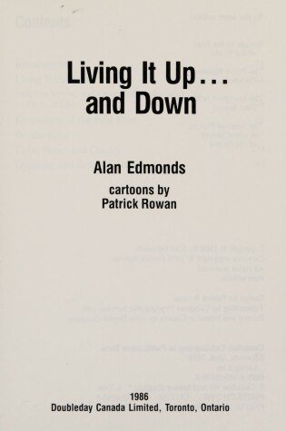 Cover of Living It Up and Down