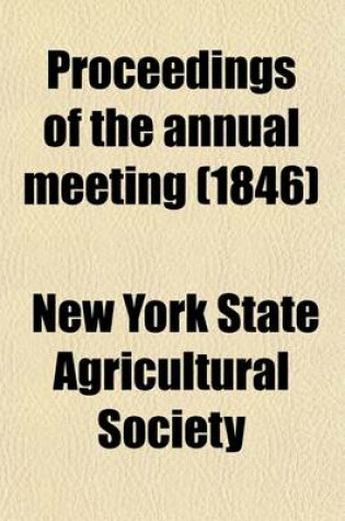 Cover of Proceedings of the Annual Meeting (Volume 5)