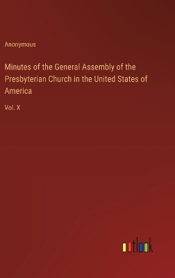 Book cover for Minutes of the General Assembly of the Presbyterian Church in the United States of America