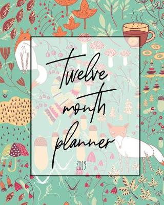 Book cover for Twelve Month Planner 2019