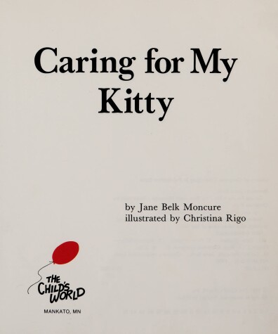 Book cover for Caring for My Kitty