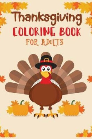 Cover of Thanksgiving coloring book adult