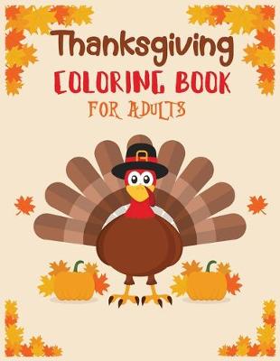 Cover of Thanksgiving coloring book adult
