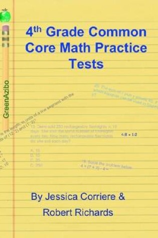 Cover of 4th Grade Common Core Math Practice Tests