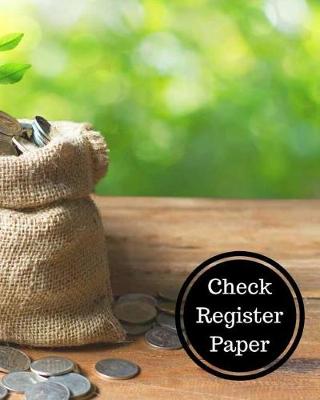 Book cover for Check Register Paper