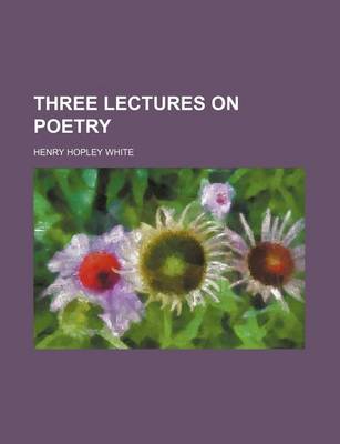 Book cover for Three Lectures on Poetry