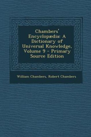 Cover of Chambers' Encyclopaedia