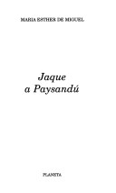 Book cover for Jaque a Paysandu