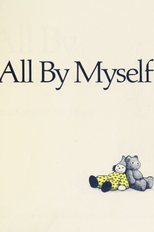 Cover of All by Myselfvah, Bar Mitzvah Booktionsr