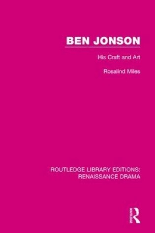 Cover of Ben Jonson