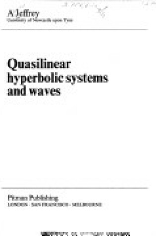 Cover of Quasilinear Hyperbolic Systems and Waves