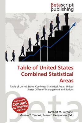 Cover of Table of United States Combined Statistical Areas