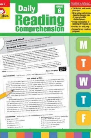 Cover of Daily Reading Comprehension, Grade 6 Te