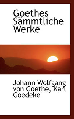 Book cover for Goethes S Mmtliche Werke