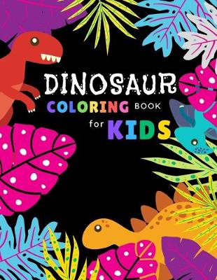 Book cover for Dinosaur coloring book for kids