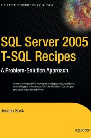 Cover of SQL Server 2005 T-SQL Recipes