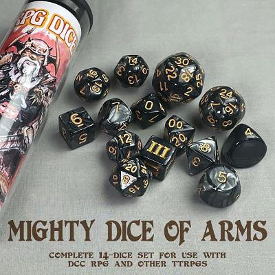 Book cover for DCC Dice - Mighty Dice of Arms