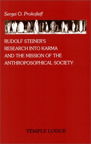 Book cover for Rudolf Steiner's Research into Karma and the Mission of the Anthroposophical Society