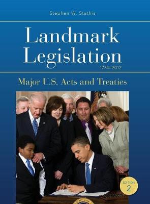 Cover of Landmark Legislation 1774-2012