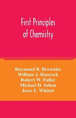 Book cover for First principles of chemistry