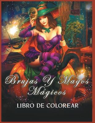 Book cover for Brujas y Magos Mágicos Libro de Colorear