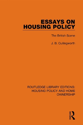 Book cover for Essays on Housing Policy