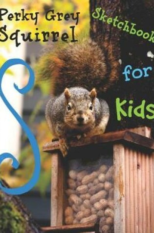 Cover of Perky Grey Squirrel Sketchbook for Kids