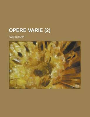 Book cover for Opere Varie (2 )