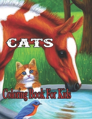 Book cover for Cats Coloring Book For Kids