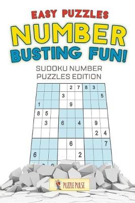Book cover for Number Busting Fun! Easy Puzzles
