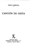 Book cover for Cancion De Gesta