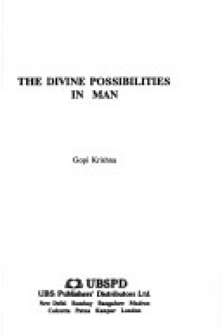 Cover of The Divine Possibilities in Man